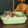 Excretion training sand box cat and dog tray, anti-splash dog toilet cat litter box easy to clean pet toilet bedpan