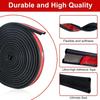 Universal Tailgate Seal Auto Adhesive EPDM Rubber Weatherstrip Double Layer Protection Suitable For Trucks Campers Cars