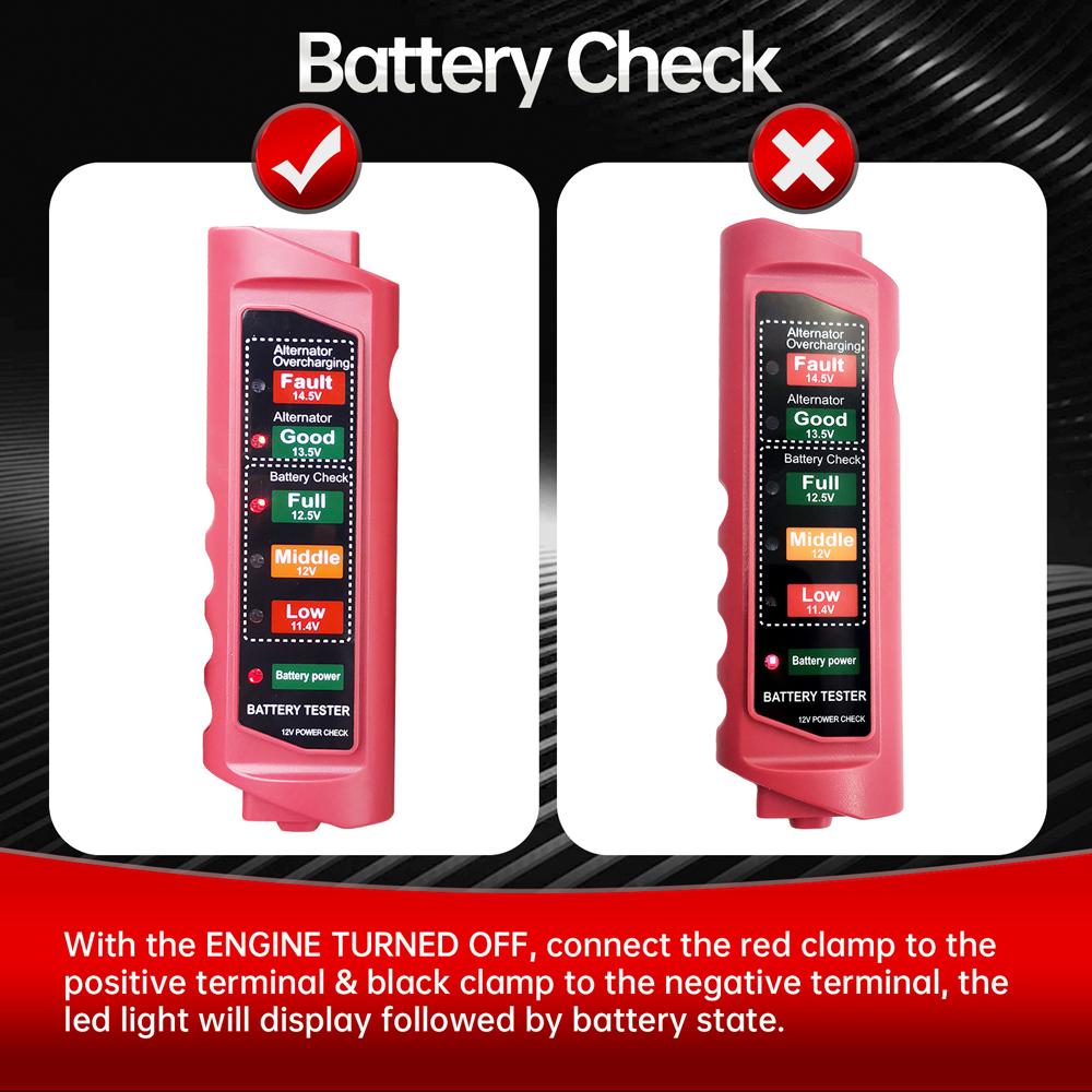 BT-890 Car Battery Tester Automobile Engine Detection Battery Inspection Device for Comprehensive
