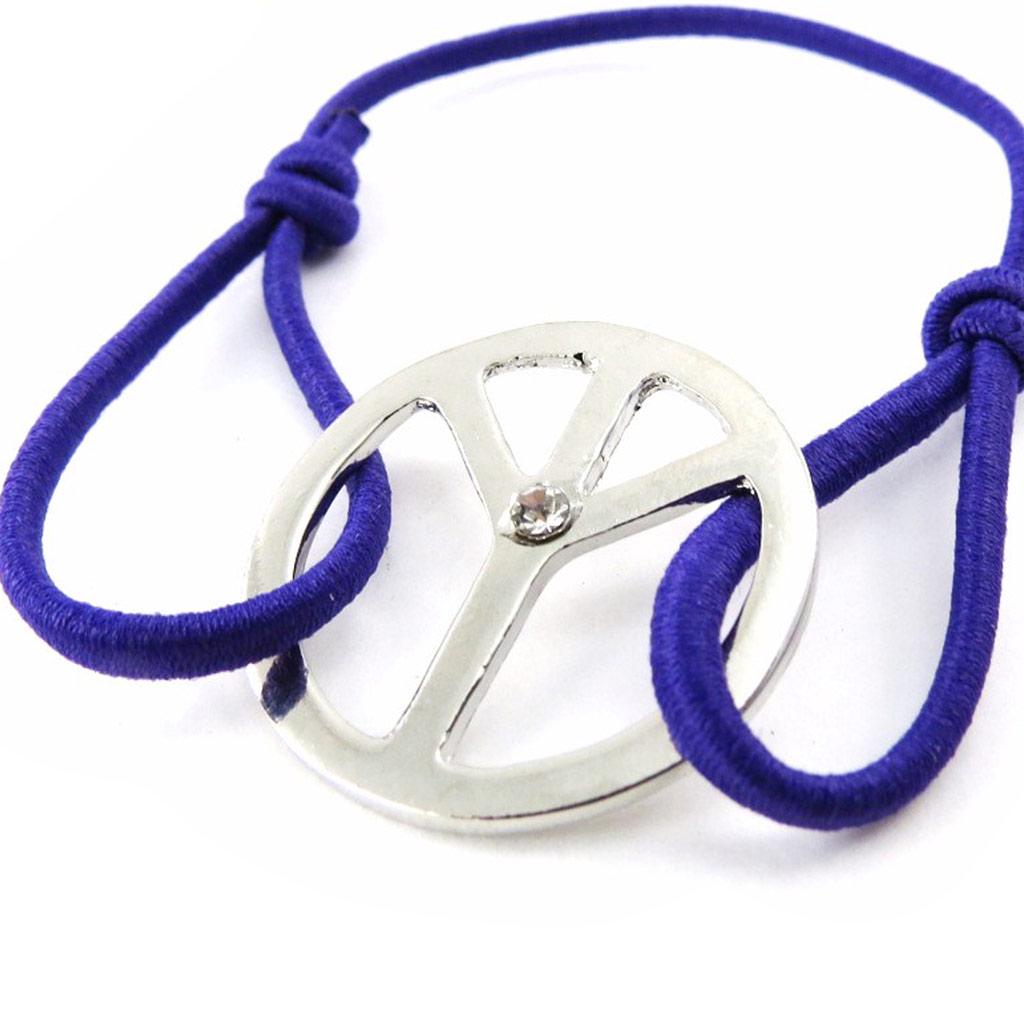 Les Trésors De Lily [J1111] - Fancy Purple 'Peace' Bracelet