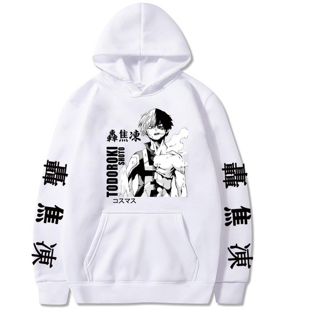 Oma Riman College Cartoon Printed Casual Hooded Sweater