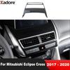 Car Center Console Dashboard Panel Cover Trim For Mitsubishi Eclipse Cross 2017 2018   Carbon Fiber Interior Accessories