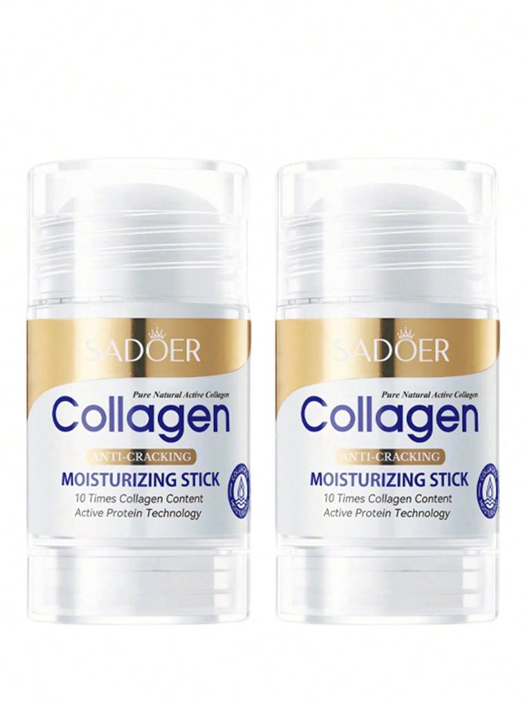 1pc Collagen Hand & Foot Moisturizing Stick, Cracked Skin Repair Cream, Foot Scrub, Portable Reappli