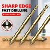 Overlord Drill Tile Bit High Hardness Glass Four Edge Drilling Drill Hole Opener Tile Concrete Wall Reaming Drill Bit Tools