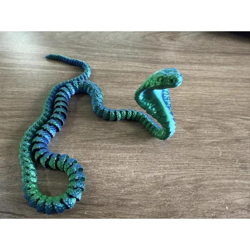 3D Printed Snake Serpent Figures Desk Accessories  for Boy 3D Printed Dragon Room Desktop Ornament Office Accessories Figurines