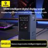Baseus Vertical Digital Socket 100W Fast Charging Station/intelligent Charging/multifunctional Charger/power Strip/desktop Socket