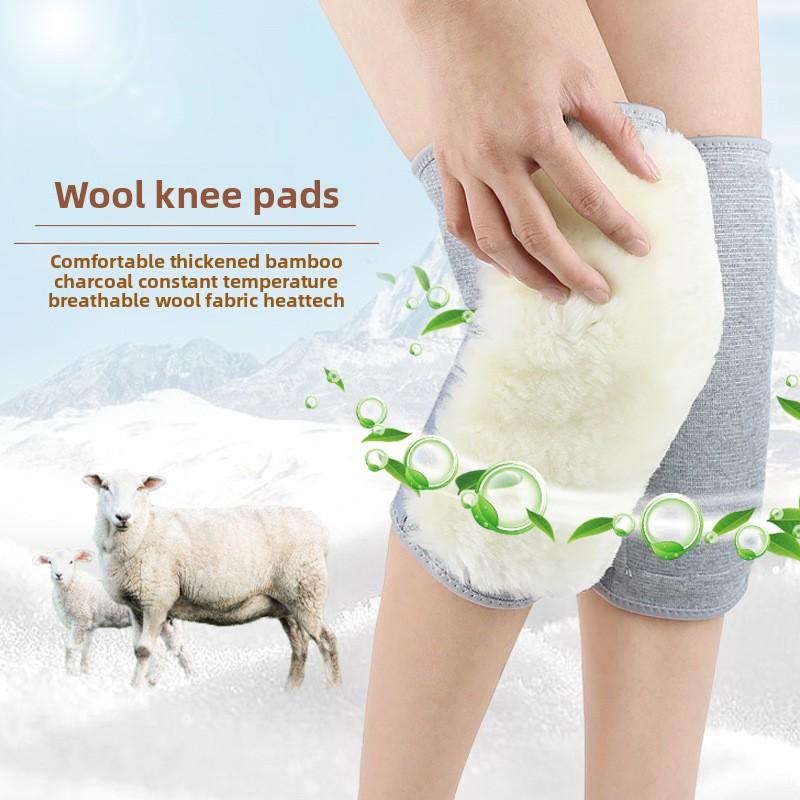 Wool Knee Pads To Keep The Old Cold Legs, Thickened Fur In Autumn and Winter, Cashmere To Prevent The Cold Wind, Men and Women Cycling Elderly