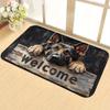 2D Flat-1PC Cute Dog Doorway Welcome Mats , Welcome mats for home decoration.