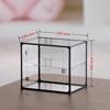 Tiered Bread and Cake Display Rack - Alloy Frame with Transparent Cabinet
