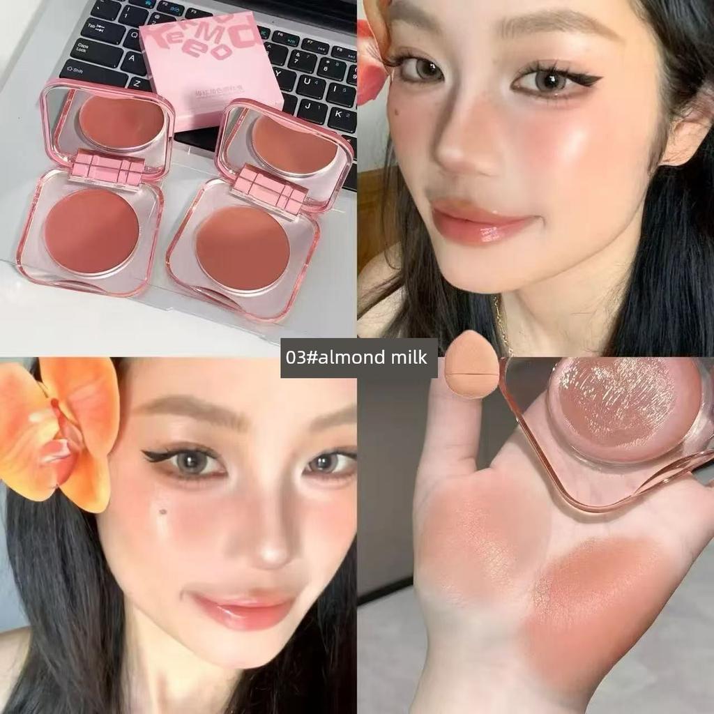 Celebrity Recommendation: Energize Your Cheeks! Moisturizing Blush Cream with a Silky Texture for Contouring and Color Enhancement