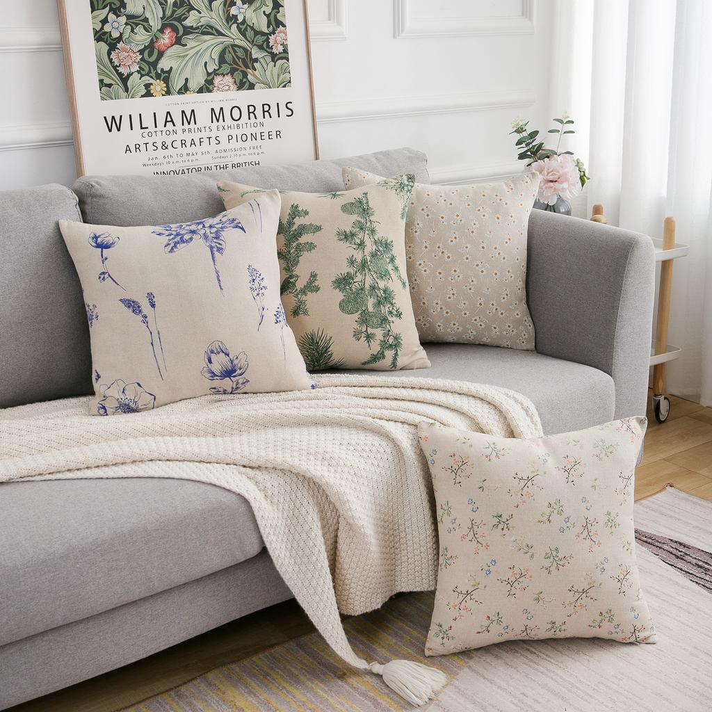 Κάλυμμα μαξιλαροθήκης μονής μαξιλαροθήκης 45X45cm, Κάλυμμα μαξιλαριού καναπέ, εμπριμέ μικρό κάλυμμα φρέσκου μαξιλαριού, κάλυμμα μαξιλαριού χωρίς πυρήνα