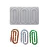 Pendant Mold Earrings Moulds Crafting Molds Paper Clip Shape Jewelry Mold Silicone Earring Pendant Molds for Earring