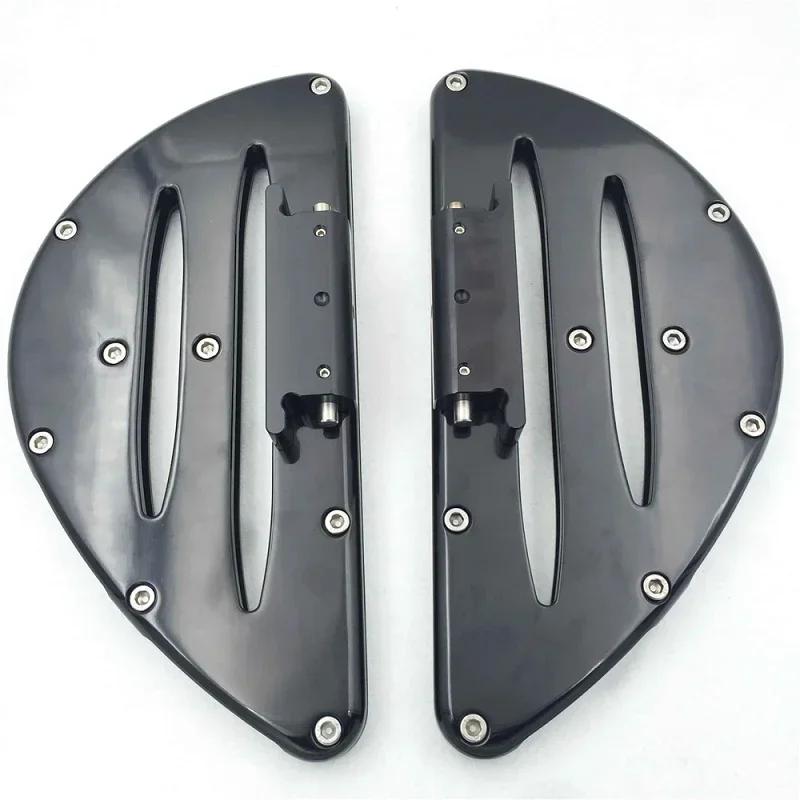 Motorcycle Parts Rear Passenger Stretched Floor Boards For Harley Davidson Street Glide Special-FLHXS Heritage-FLST