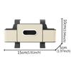 Universal Fit 4-in-1 Car Seat Organizer Tissue Holder Cup Slots Hooks Phone Holder Durable Multi-Functional Storage Box Vehicle