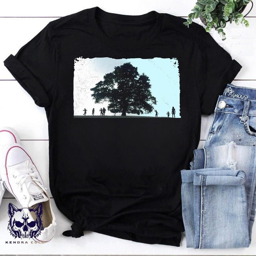

28 Years Later Tree Shirt, Minimal Horror Graphic Tee, Zombie Apocalypse Art Tee Unisex T-Shirt XXXL