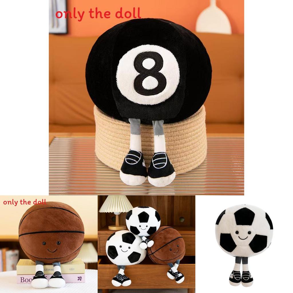 Football Basketball And Volleyball Plush Toy With Pp Cotton For Kids Home Decor And Birthday Gift
