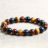 Beaded Men's and Women's 8mm Natural Tiger Eye Stone Bracelets