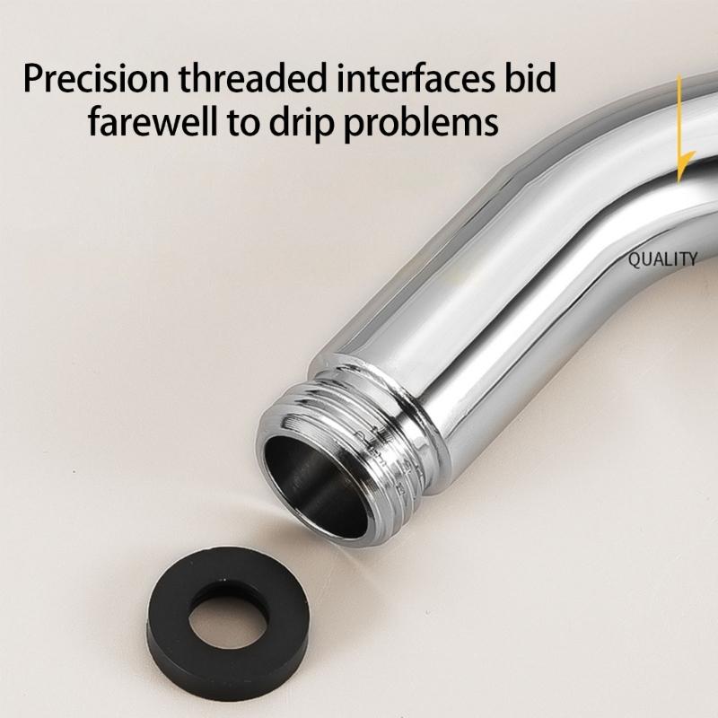 3pcs Sturdy Stainless Steel Materials Shower Head Adjustable Adapter for Handheld and Rainfalls Showers Daily Use