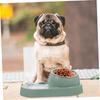 Pet Cat Bowl Automatic Feeder Water Dispenser Cat Bowl Stainless Steel Pet Bowl Feeder Protects Cervical Vertebrae Against
