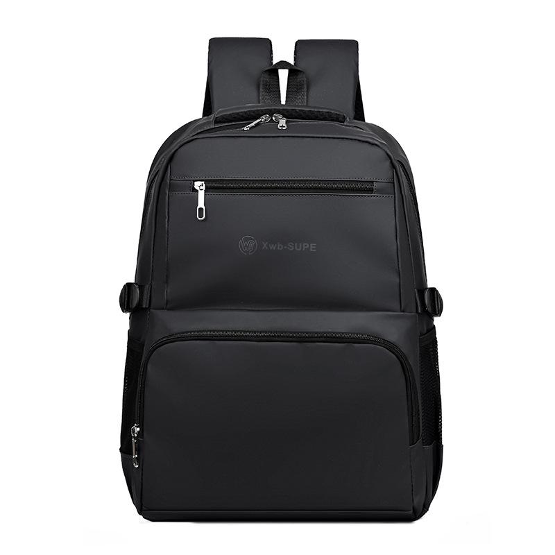 

Рюкзак Удобный и износостойкий школьный рюкзак для ученика средней школы Простой, большой вместимости, многосекционный, для путешествий, мужской чёрный