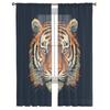 Tiger Headed Animal Sheer Curtains For Living Room Bedroom Tulle Curtain For Kitchen Voile Curtain Blind Panels