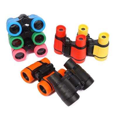 Verstellbares Fernglas 4x30 Teleskop Gummi Rutschfestes tragbares Geschenk für Kinder Kinder Outdoor Bildungslernfernglas