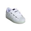Adidas Superstar Series Synthetic Leather Comfortable Versatile Durable Low-Top Kids Sneakers Kids Sneakers White IH8008