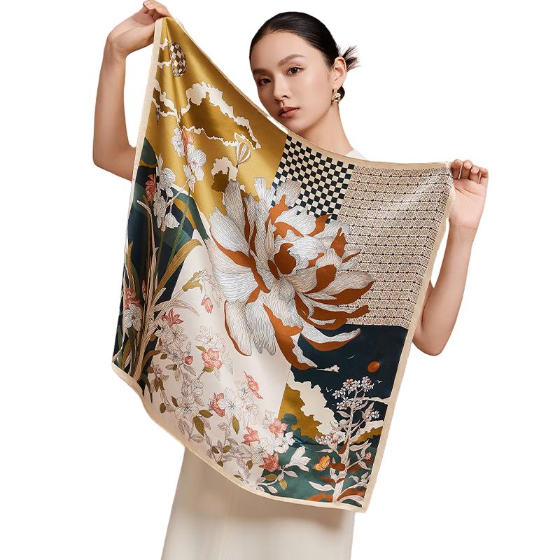 

Shanghai Story 100% Silk Scarf & Shawl Gift Set 65x65 cm