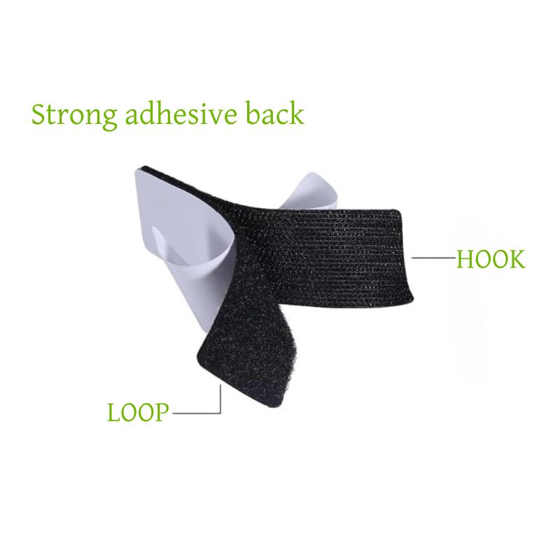 2cm Strong Self-Adhesive Nylon Hook Loop Sticky Back  Velcroes Roll Custom Length Width Cut Strip Hook and Loop