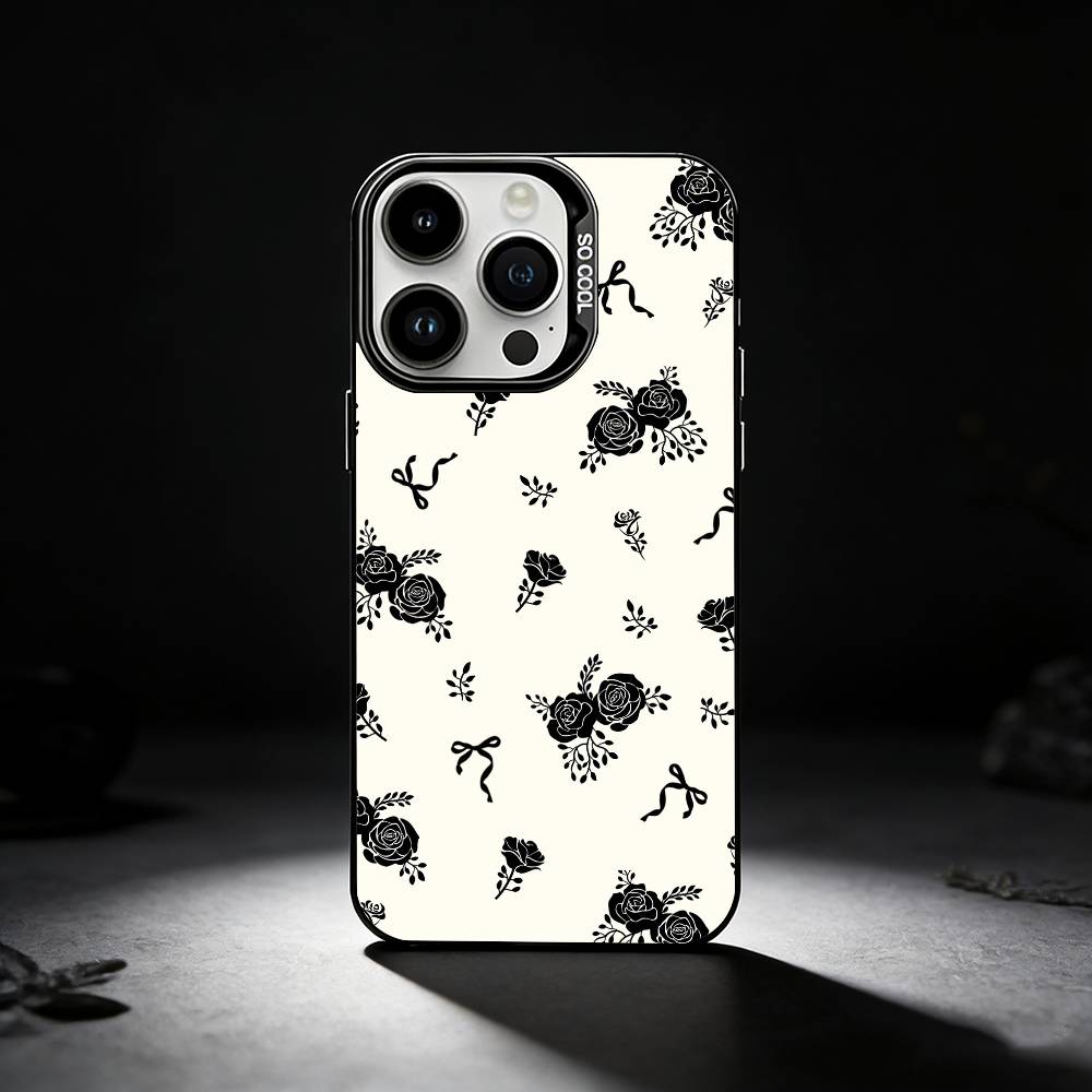 

Чехол для телефона с мелким цветочным узором для iPhone 17,16,15,14,13,12,11 Plus,Pro Max,XS,Цветной серебристый чехол для телефона iPhone16se4