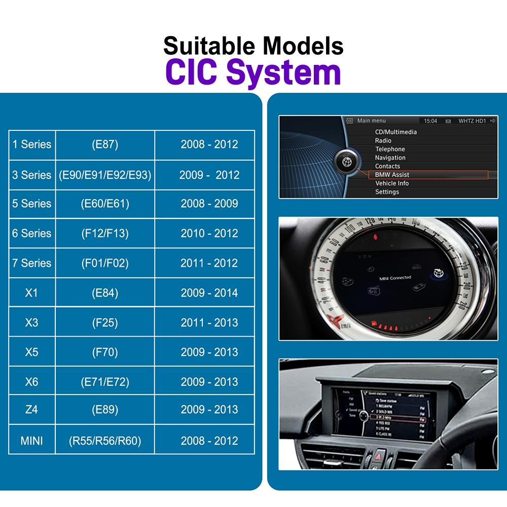 ANYFAR Wireless CarPlay Android Auto For BMW NBT CIC System 1 2 3 4 5 7 Series X1 X3 X4 X5 F20 F21 F30 F31 F10 F48 F25 E84