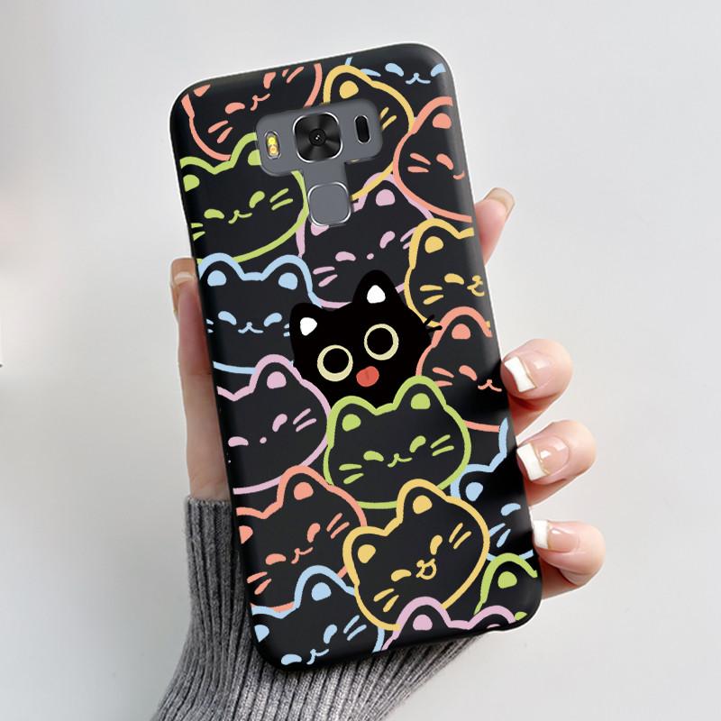 For ASUS Zenfone 3 Max ZC553KL X00DDB X00DDA X00DD Case Luxury Cute Love Rabbit Funny Black Soft TPU Silicone Matte Back Cover