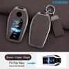 Zinc Alloy With Suede Leather Car Key Case Remote Fobs Cover Bag For Bmw 5 7 Series G11 G12 G30 G31 G38 X3 X5 X7 730Li 740 530Le