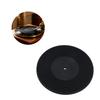 Tapis de Vinyle 10CM Tapis de Platine Tapis d'Amortissement pour Phonographe Tapis en Silicone pour Platine Tapis Réducteur de Bruit pour Phonographe