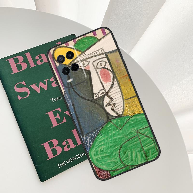 Picasso Abstract Art Painting Case For Oppo A58 A78 A98 A15 A16 A17 A52 A72 A76 A96 A54 A74 A94 A57 A77 A54S A57S Cover
