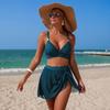 New Arrival: Women's Two-Piece Swimsuit — Sexy Mesh High-Waisted Bikini 0807