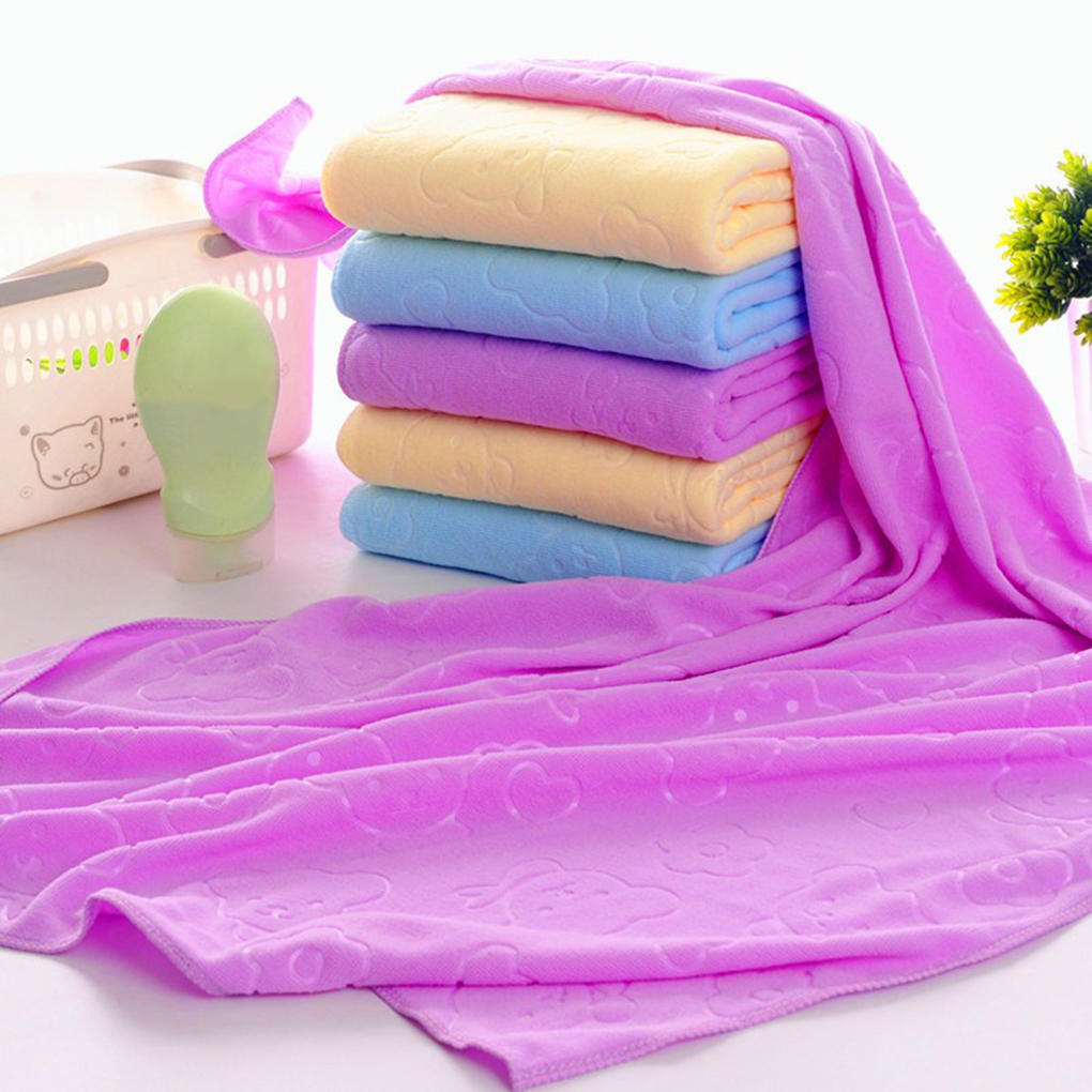 Быстросохнущее полотенце 70x140 см, впитывающее медведь, мультяшное ...