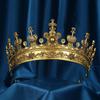 Cosplay Vintage Male Crown Stage Performance Prince Crown Hair Hoop Medieval King Crown  Party