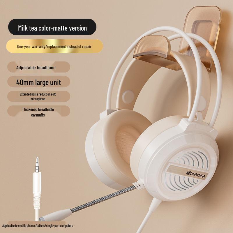 Wired USB Gaming Headset with Microphone for PC and Laptop