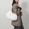 Women Faux Rabbit Fur Plush Shoulder Bag Elegant Soft Crossbody Handbag Fashionable Fluffy Purse Gift For Friends
