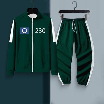 Men Cosplay Suit Set Long Sleeves Sport Sweatshirt Drawstring Elastic Waist Trousers Set Cosplay
