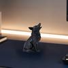Wolf Howling Statue, 3D Printed Mini Animal Figurine, Standing Sitting Wolf Decor for Desk Shelf, Gift for Wolf Lovers