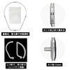 CHEUNG WIN Landing Oval Compact Nylon Large Landing Nylon Large Net, Frame, Foldable, Net, Net, Net, White,