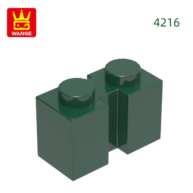 129Pcs/lot NO.4216 Modified1 x 2 featuring Groove Brick Moc Colour Accessories Works With featuring Block DIY Children's Toy Assembly Parts
