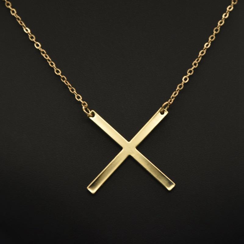 Kvinne 26 engelske bokstaver Ornament Ripple Chain Personlig brevkjede