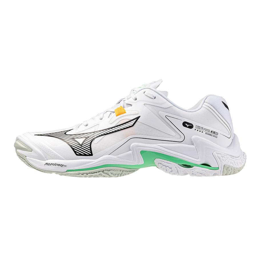 Mizuno Wave Lightning Z8 Unisex Lightweight Professional Volleyball Shoes White Black V1GA240016 36.5