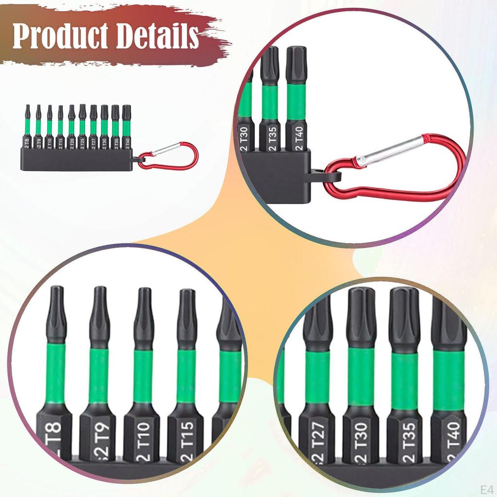 Screwdriver Bit Set Drill Tips Handymen Multifunctional Compact Professional Alloy Steel Impact Bits