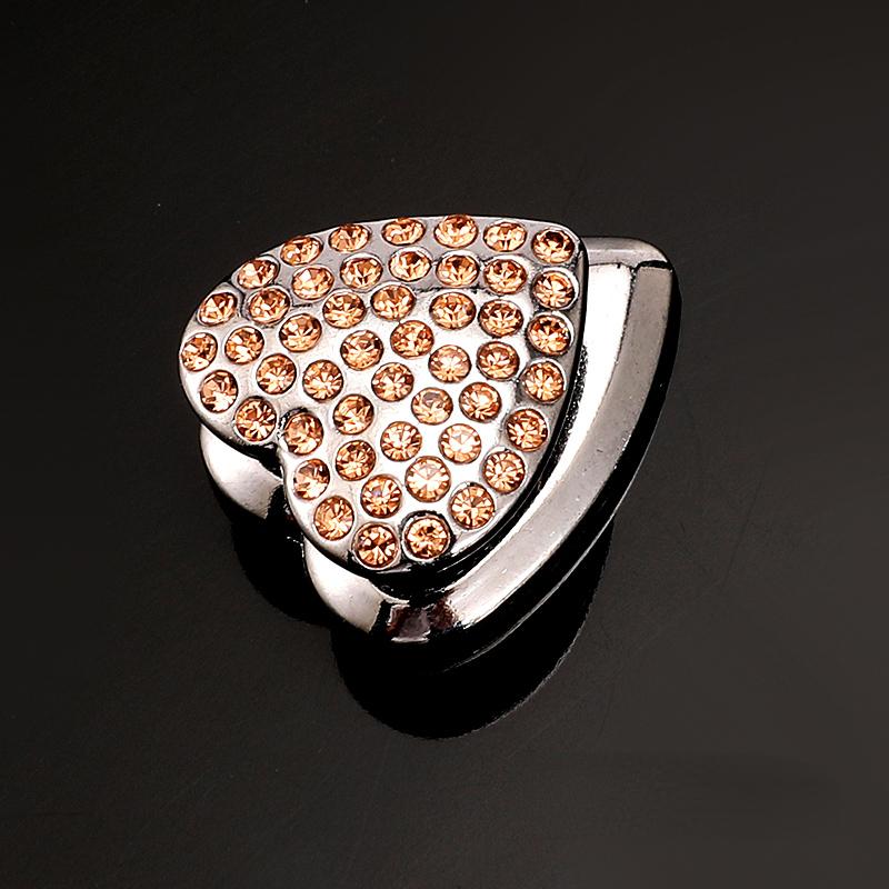 Auto Herz Diamant Haken Strassbesetzt Dekor Hängender Halter Innenraum Armaturenbrett Klebehaken Bling Kristall Autozubehör