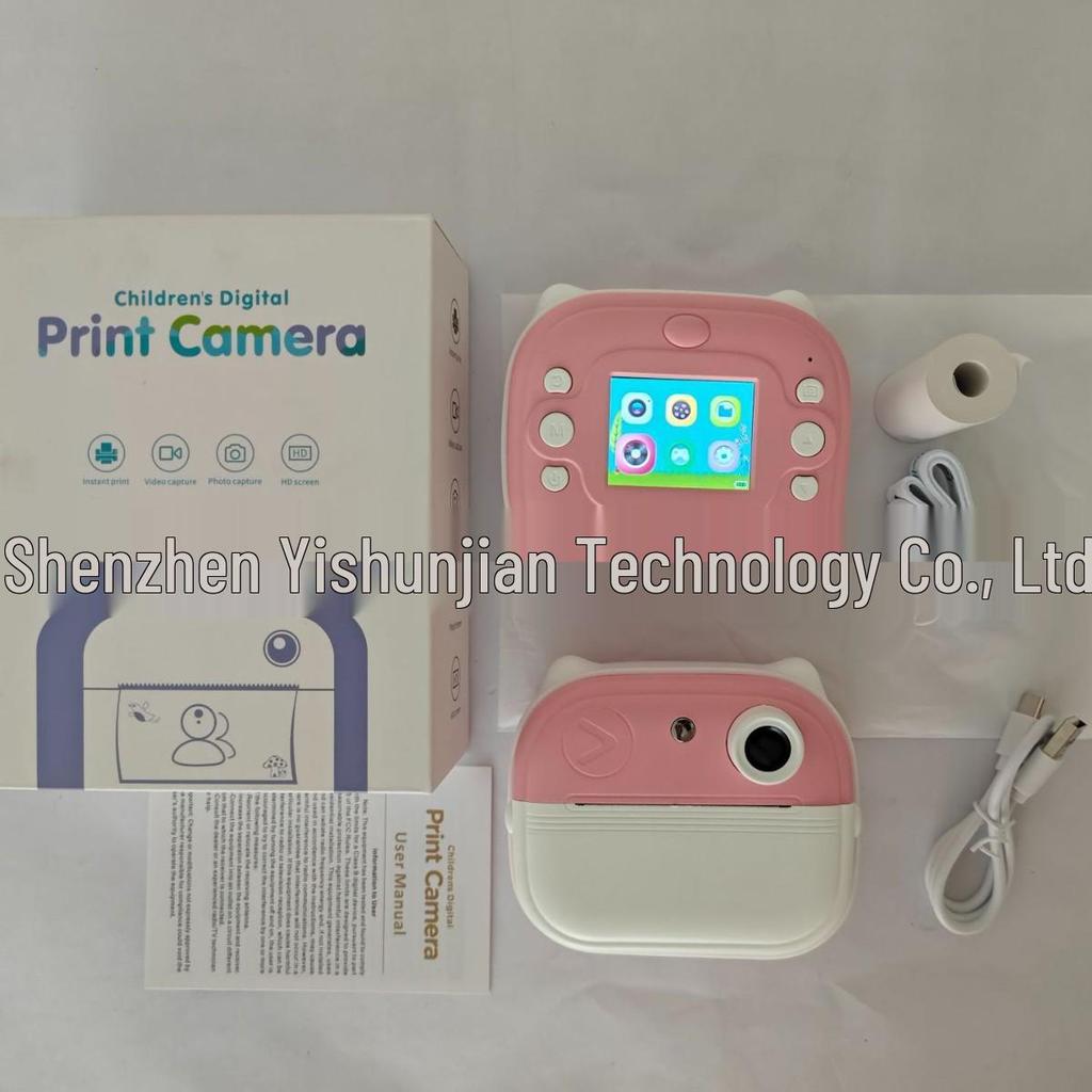 Q9 Kids' Instant Print Camera: HD Photo, Video Recording, One-Click Print, Cartoon Design, Perfect Gift