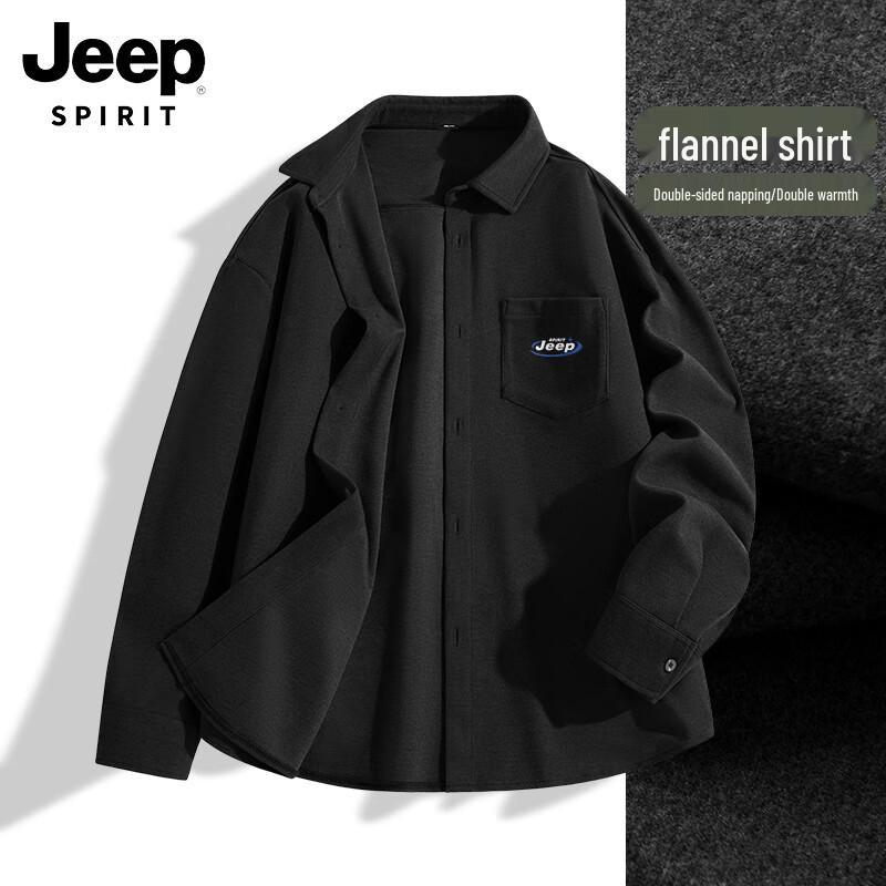 JEEP SPIRIT Men s Flannel Long-Sleeve Shirt L